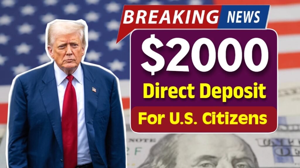 2000 usd direct deposit us citizen
