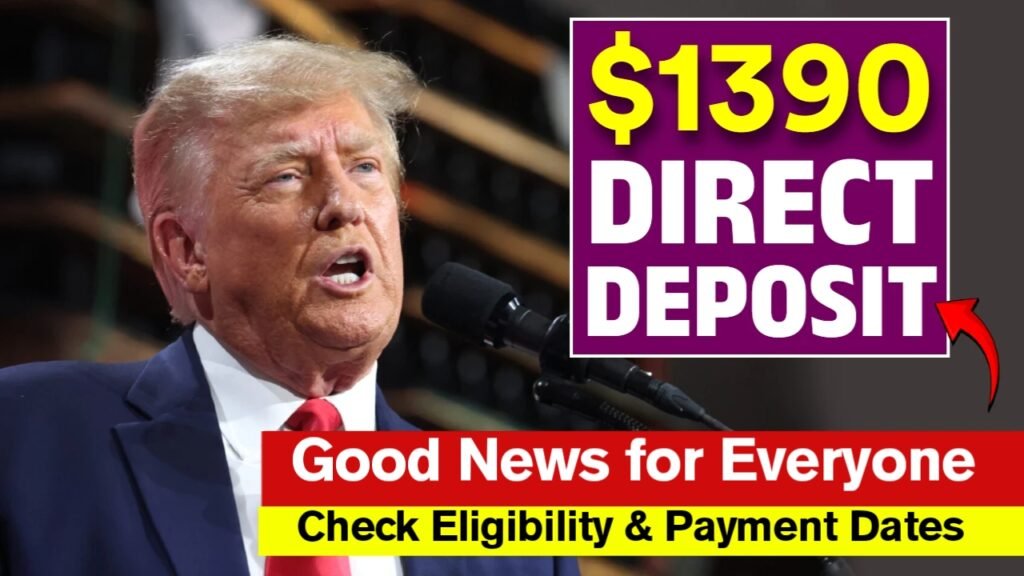 $1390 Direct Deposit Relief Payment 2025